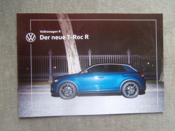 VW T-Roc R (TypA1) Prospekt Dezember 2019 NEU