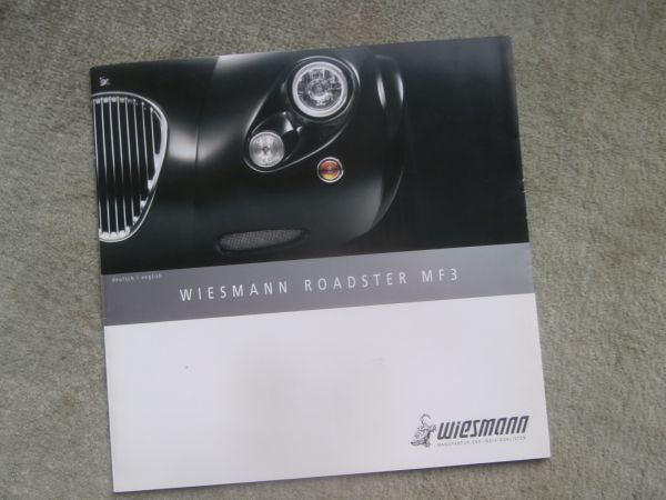 Wiesmann Roadster MF3 Juni 2009 Deutsch/Englisch Flyer