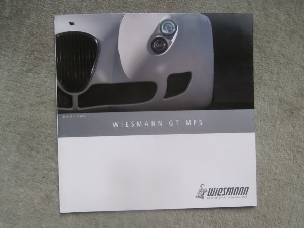 Wiesmann GT MF5 Juni 2009 Deutsch/Englisch Flyer