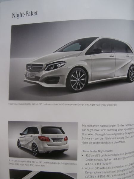 Mercedes Benz B-Klasse W246 W242 Vorteile Positionierung Design Technik Ausstattungen Farben Daten Wettbewerber