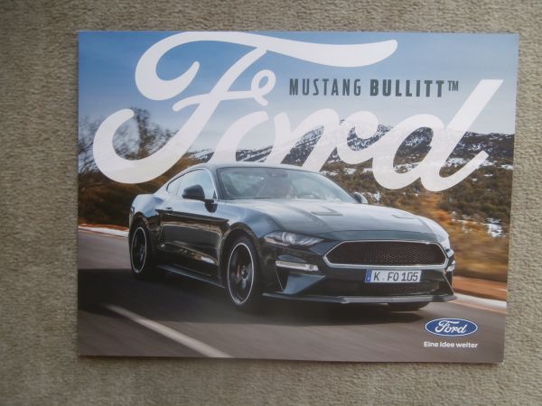 Ford Mustang Bullit Sonderkatalog 5.0l Ti-VCT V8 338kw +Preise November 2019