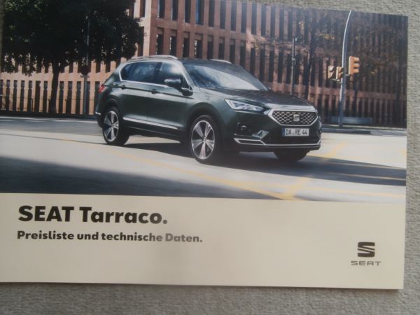 Seat Tarraco 1.5TSI ACT 110kw +2.0TSI 140kw +TDI 110kw Juli 2019