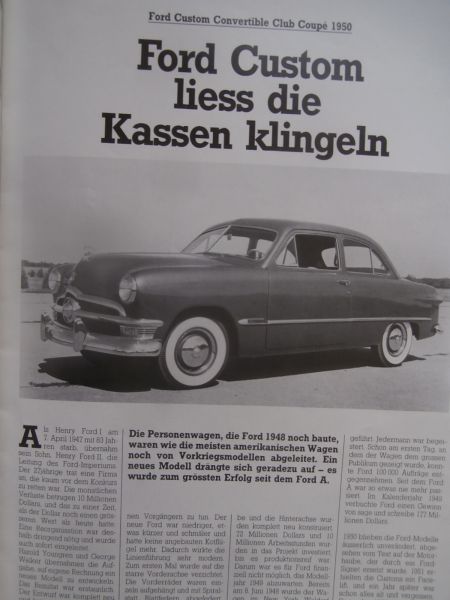 auto exklusiv 7/1984 Ford Custom Convertible Club Coupé,Daimler SP250,Mercedes Benz 190E 2.3-16 W201