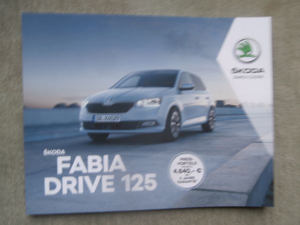 Skoda Fabia Drive 125 (Typ NJ) Prospekt Dezember 2019