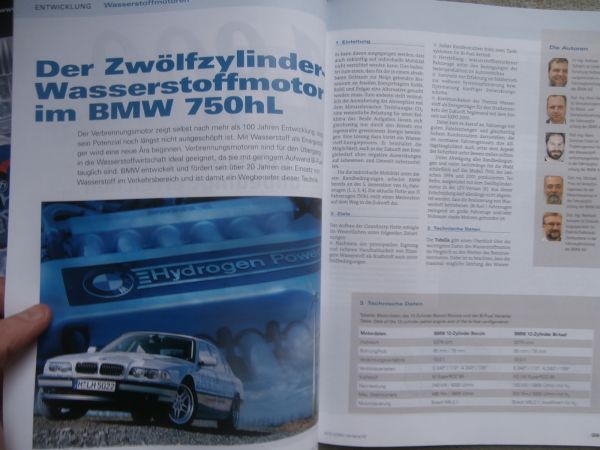Motortechnische Zeitschrift 2/2002 BMW 750hl E38 Wasserstoffmotor,