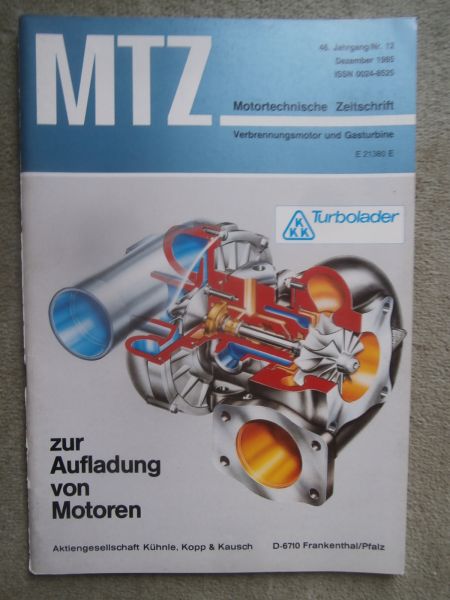 Motortechnische Zeitschrift 12/1985 BMW 324d E30,MercedesBenz OM602 OM603