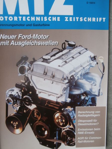 Motortechnische Zeitschrift 1/1997 Ford 2,3l Motor mit Ausgleichswellen