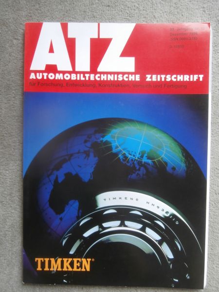 Automobiltechnische Zeitschrift 12/1996 VW Passat Typ3B,MAN Reiseomnibusse,