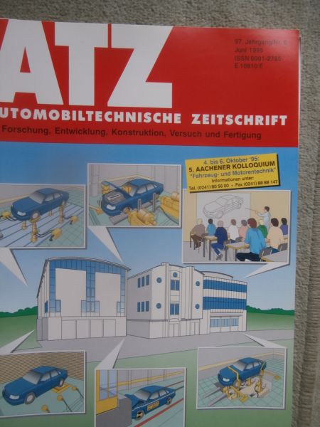Automobiltechnische Zeitschrift 6/1995 Neue MercedesBenz E-Klasse W210,Sprinter,