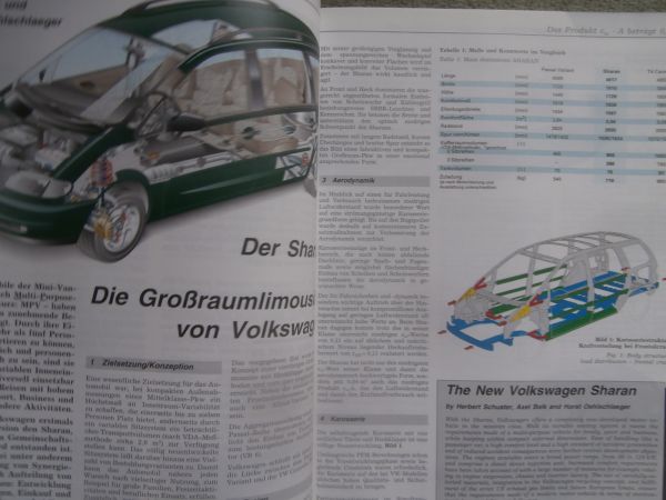 Automobiltechnische Zeitschrift 7+8/1995 VW Sharan, Citroen Xantia,100 Jahre Omnibustechnik+-verkehr,