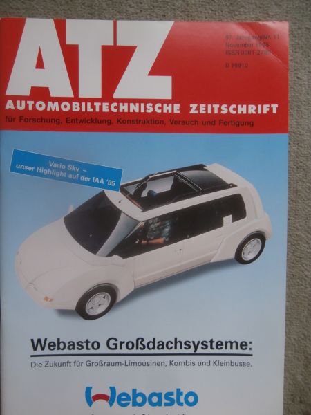 Automobiltechnische Zeitschrift 11/1995 BMW 5er Baureihe E39,