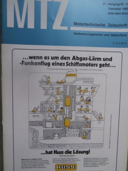 Motortechnische Zeitschrift 12/1980 Mercedes Benz 4-Zylinder Motoren Teil2,Volvo Omnibussemit Methanol Antrieb,BMW 4-zylinder Motoren