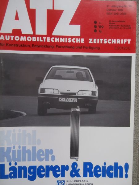 Automobiltechnische Zeitschrift 10/1989 Audi V8 Antriebsstrang,Fahrzeug-Antriebs-Meßsystem FAM von BMW