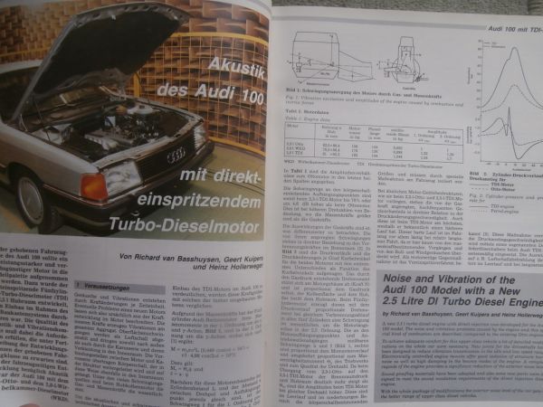Automobil Technische Zeitschrift 1/1990 Audi 100 Typ44 TDI Motor,Citroen XM V6,