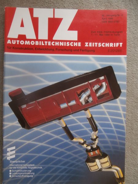 Automobil Technische Zeitschrift 4/1990 Fisita Kongreß Torino,