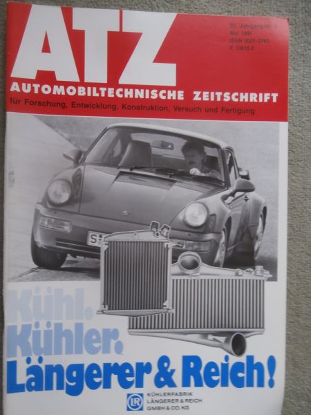 Automobil Technische Zeitschrift 5/1991 Fahrwerk des neuen Audi 100 (C4),