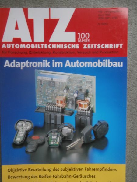 Automobil Technische Zeitschrift 4/1998 Adaptronik im Automobilbau,