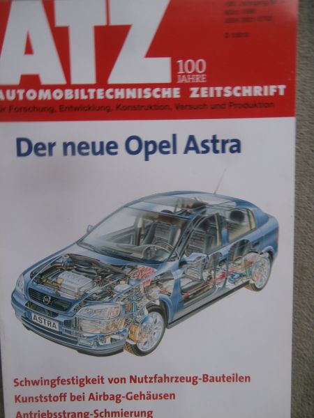 Automobil Technische Zeitschrift 3/1998 neue Opel Astra H,Alfa Romeo 156