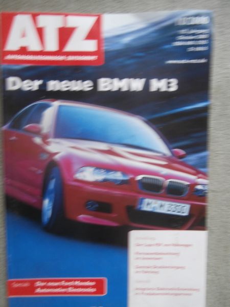 Automobil Technische Zeitschrift 10/2000 BMW M3 E46 Coupé, VW Lupo FSI,Ford Mondeo,