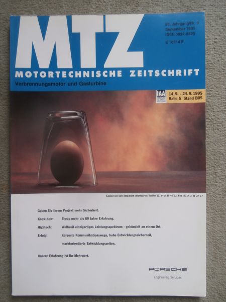 Motortechnische Zeitschrift 9/1995 Mercedes Benz C-Klasse 4-Zylinder Vorkammer Turbodieselmotor OM602 OM605