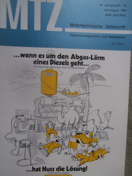 Motortechnische Zeitschrift 7+8/1984 Mercedes Benz 190E 2.3-16V W201,BMW 4-Zylinder Motorradmotor,