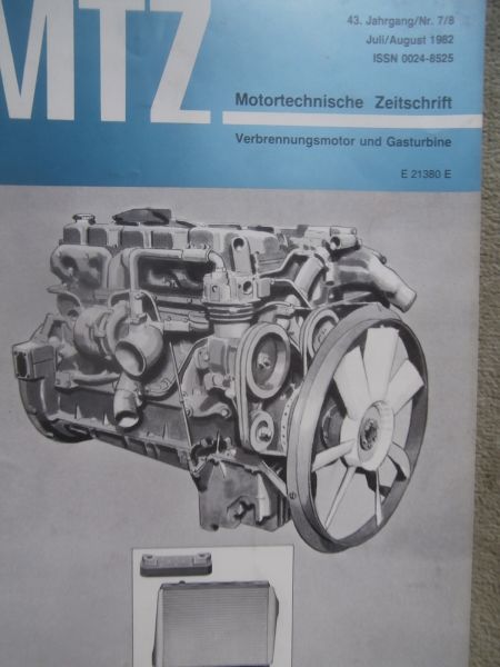 Motortechnische Zeitschrift 7+8/1982 VW Polo +Derby 29kw Motor,Ford 90-150 Baureihe neuer Dieselmotoren,