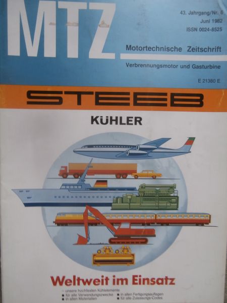 Motortechnische Zeitschrift 6/1982 Ermittlung der Reibungsverluste in Verbrennungsmotoren,MWM Dieselmotorenbaureihe D234