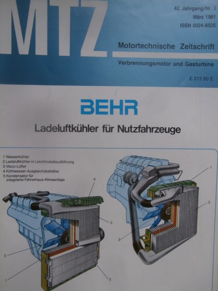 Motortechnische Zeitschrift 3/1981 Mobil1 Freigabe von BMW,Entwicklung eines Dieselmotors mit wärmedichterem Verbrennungsraum