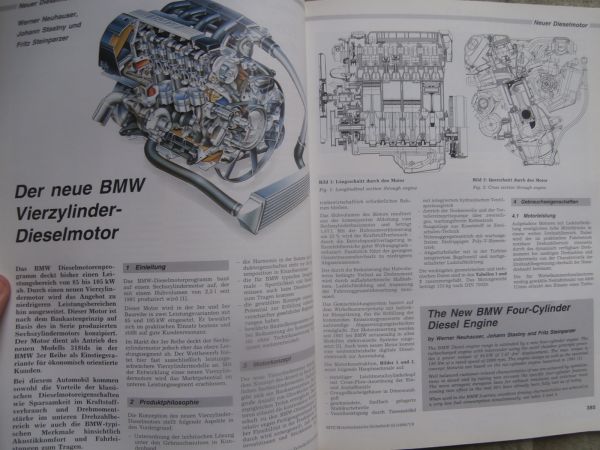 Motortechnische Zeitschrift 7+8/1994 neue BMW 4-Zylinder Dieselmotor 318tds,Ford Mondeo DOHC 24V V6 Motor,