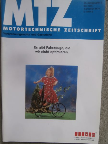 Motortechnische Zeitschrift 5/1995 4-Zylinder Ottomotoren von Mercedes Benz M111 2,2 und 2,3l