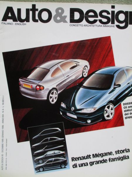 Auto & Design Nr.95 1996 Renaut Mégane,Volvo,Peugeot 406,A4 Avant,850R eTDI,