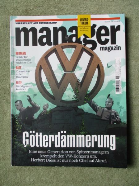 manager magazin 10/2020 VW Götterdämmerung,Rivian R1T,VW Touareg V8TDI