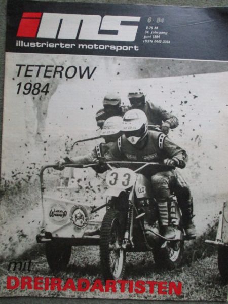 illustrierter motorsport 6/1984 Teterow 1984 mit Dreiradartisten,Simson Viertakt GS250 und 350 (1954-61)