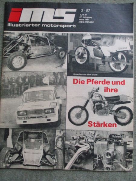 illustrierter motorsport 3/1987 Die Pferde und ihre Stärken,Simson Rennmaschine RS81,Mit F9 und Wartburg 311,