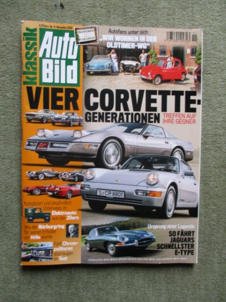 Auto Bild 11/2020 Corvette C4 vs. 964 vs. C3 vs. C1 und Corvette C2 vs. Bitter CD vs. Mustang GT4 vs. XK140