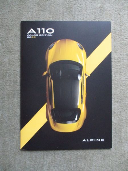 Alpine A110 Color Edition 2020 Farbton Jaune Tournesol Prospekt Februar 2020