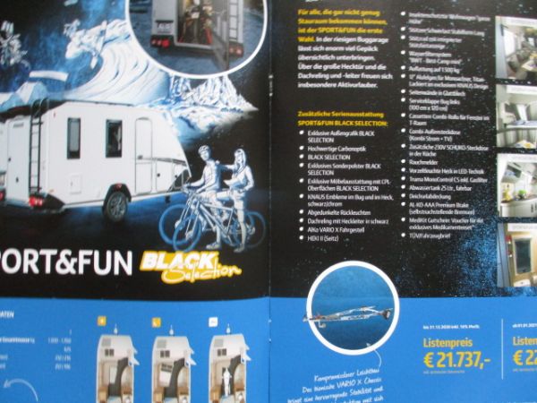 Knaus Sport Silverselection +Südwind 60 Years Caravan Katalog +Preise 2021