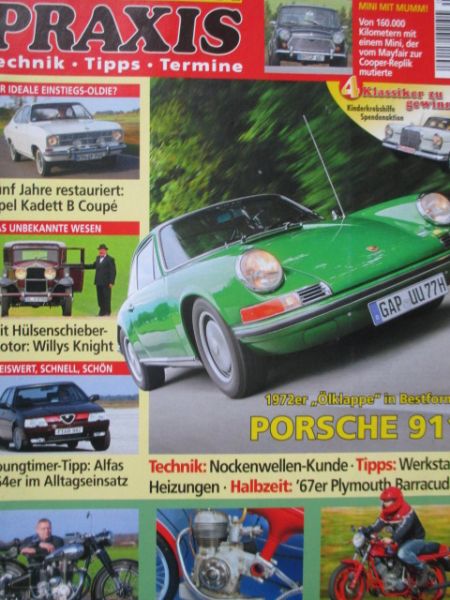 Oldtimer Praxis 1/2011 Opel Kadett B Coupé,Porsche 911,Alfa Romeo 164,Mini Mayfair