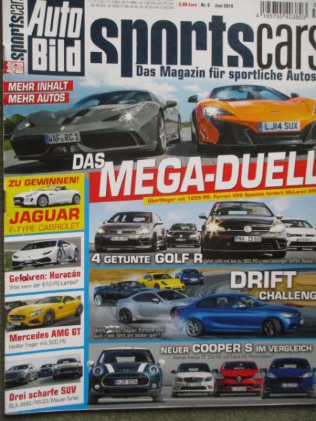 Auto Bild sportscars 6/2014