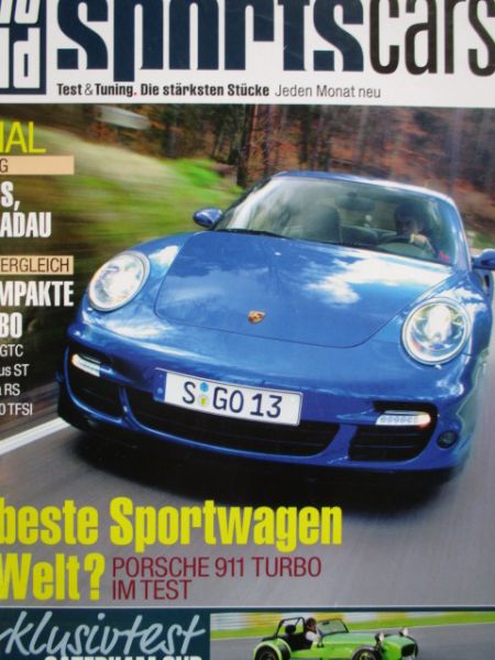 Auto Bild sportscars 8/2006 Porsche 911 turbo (997),Mini Cooper S mit GP-Kit,Caterham SVR,Hopa Corolla Verso 2.2d-cat,