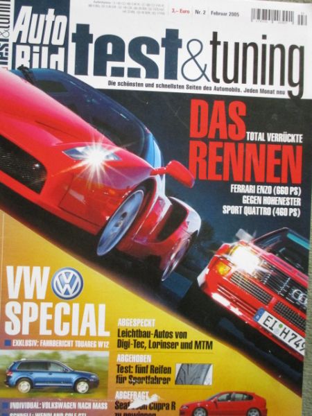 Auto Bild test & Tuning 2/2005 Chrysler 300C 5.7 Hemi,Heico HS5,SteinmetzAstra 1.7CDTi,Cayenne Tuning,