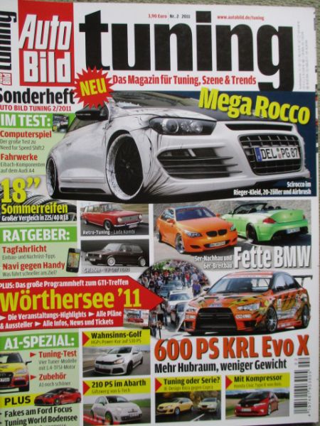 Auto Bild tuning 2/2011 VW Golf 1 G60,Reis Honda Civic Type R,Je-Design Ibiza vs. Cupra,G-Tech Abarth,HGP Golf,