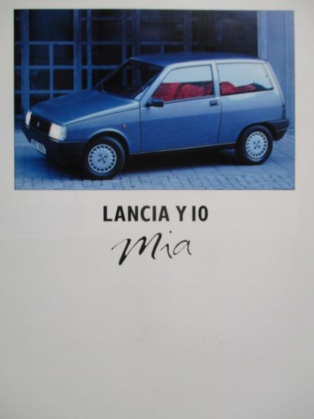 Lancia Y10 Mia Sonderkatalog August 1992
