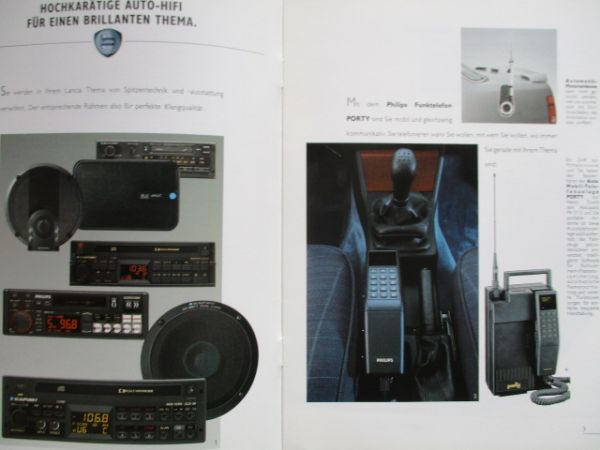 Lancia Thema Autozubehör Katalog September 1990