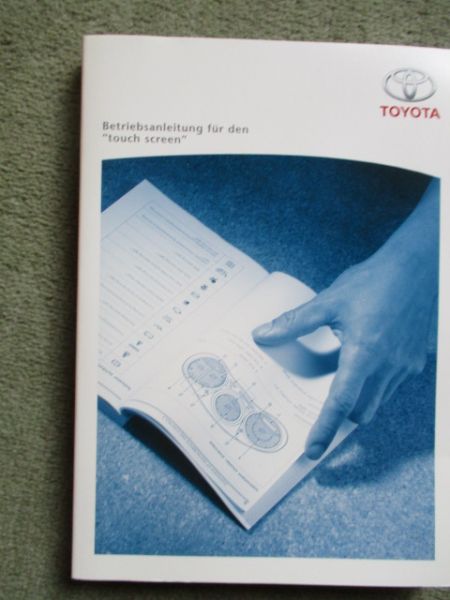 Toyota Betriebsanleitung touch screen 2013