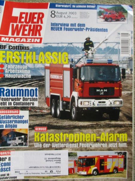 Feuerwehr Magazin 9/2003 HTLF 48/201/15-5-60K Löschfahrzeug,