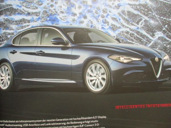 Alfa Romeo Giulia (Typ 952) Prospekt April 2016 Großformat