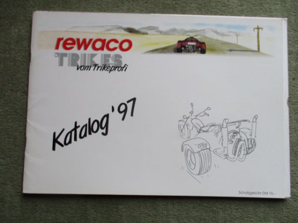 rewaco Trikes Katalog 1997 Classic +Freestyle +Highway und Chopper Serie