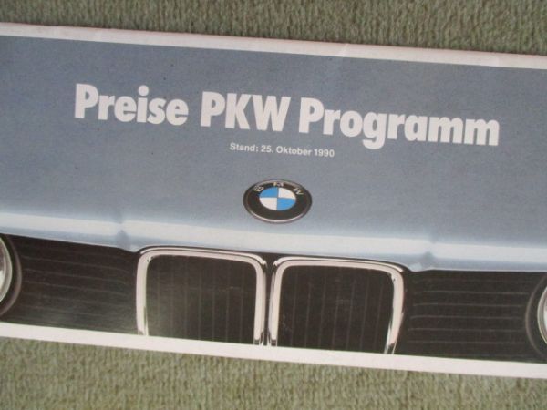 BMW 316i-325iX E30,Cabrio +touring,E34+M5,E32,E24 Dezember 1988
