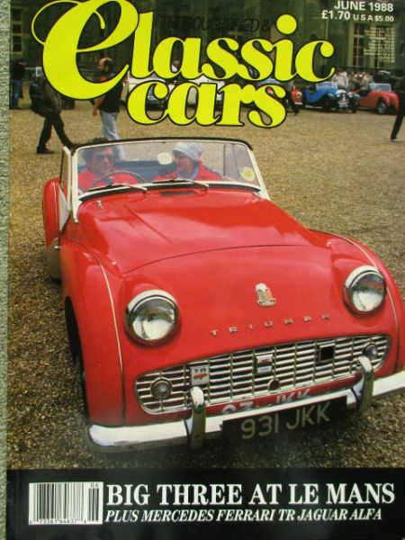 Thoroughbred & Classic Cars 6/1988 Alfa Giulietta,Triumph,Morris Minor,Jaguar 420G